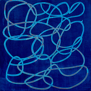 painting, Blue Poem, by Mary Didoardo