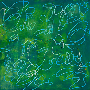painting, Blue Skies, by Mary Didoardo